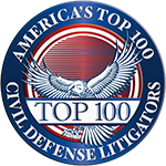 Named one of America's Top 100 Civil Defense Litigators