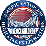 Named one of America's Top 100 High Stakes Litigators