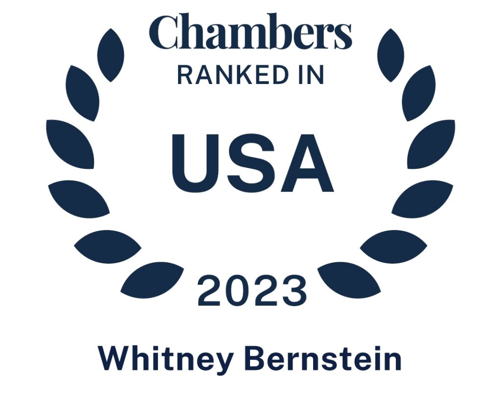 Chambers 2023 - Ranked in USA - Whitney Bernstein